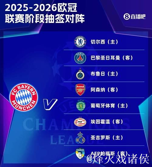 阿森纳、拜仁、巴黎等五队提前锁定欧冠淘汰赛名额
